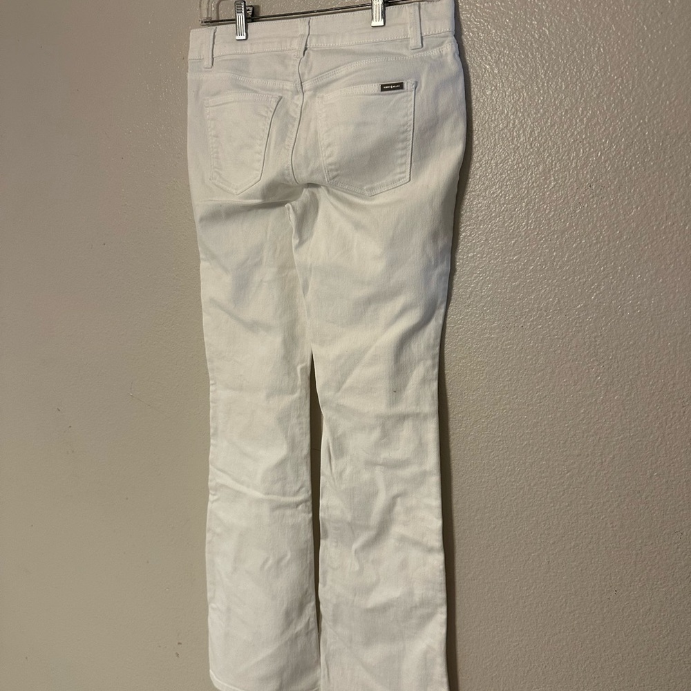 White House Black Market Women's White Wide Leg Jeans Size 29” - Picture 2 of 7